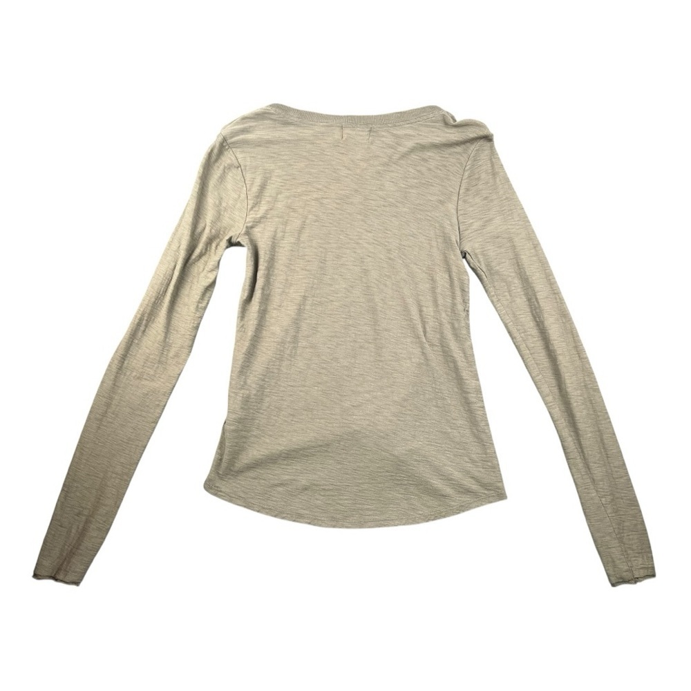 Nation LTD Women's Pale Green Long Sleeve Hi-Low Top In Size S - Picture 5 of 7